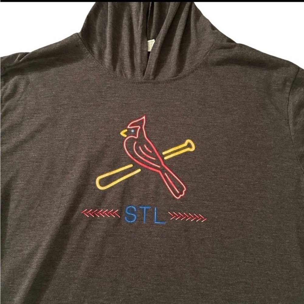 MLB St Louis Cardinals XL short sleeve hooded pullover (Crane & Co. apparel)